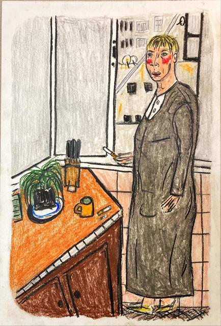 Soufiane Ababri, ‘Bedwork’, 2020, Drawing, Collage or other Work on Paper, Color pencil on paper, THE PILL®