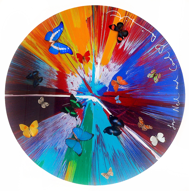 Damien Hirst, ‘Beautiful Spin Painting with 15 Butterflies’, 2013, The Drang Gallery