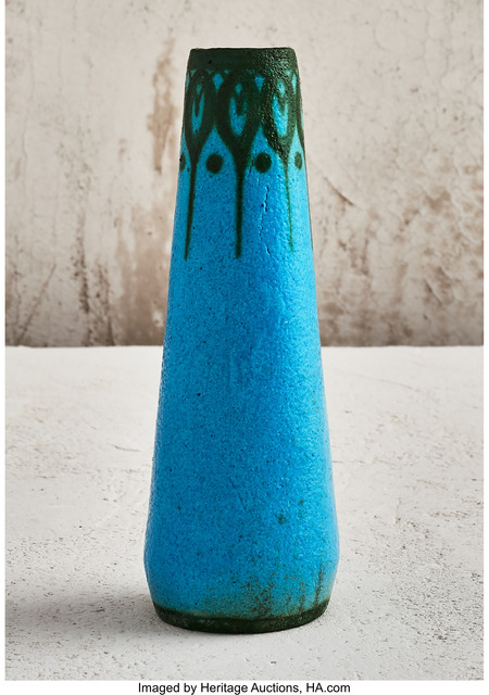 Felix Massoul, ‘Tapering Blue Vase’, 1910, Heritage Auctions