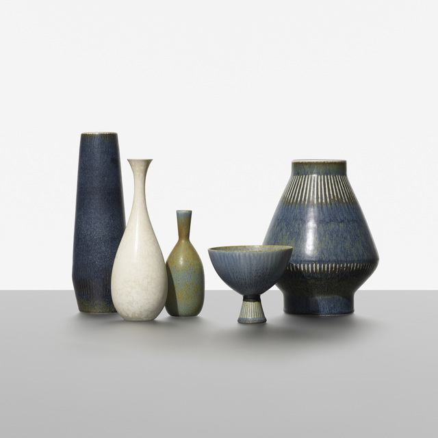 Carl Harry Stålhane | Collection of Five Vessels (c. 1950) | Artsy