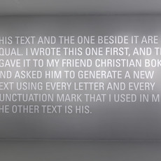 Micah Lexier in collaboration with Christian Bök