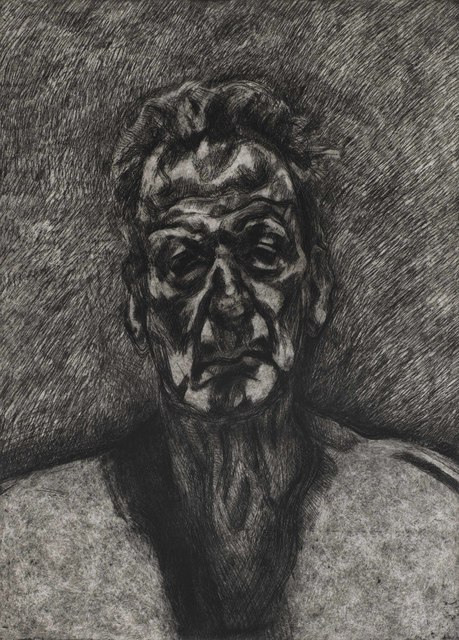 Lucian Freud, ‘Self Portrait: Reflection’, 1996, Print, Etching on Somerset wove paper, Christie's