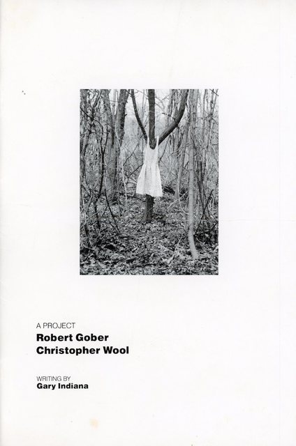 Robert Gober, ‘303 Gallery, Robert Gober, Christopher Wool, Gary Indiana, A Project, Booklet’, 1988, James Fuentes