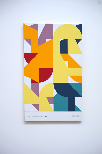 Eltono, ‘Modo n°30 (Fluctuo 62,5x42)’, 2019, Painting, Acrylic on wood, Galerie Slika