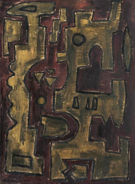 Gastón Olalde, ‘Formas en Fondo de Ocre’, 1950, Galería de las Misiones