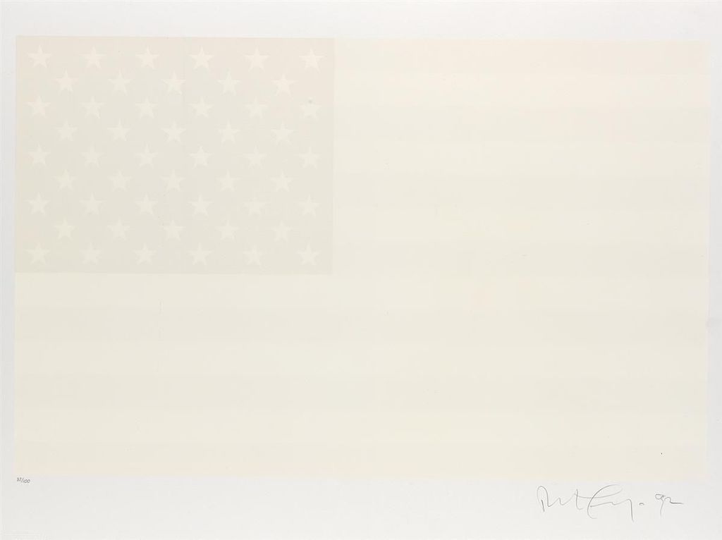Robert Longo - Untitled (white Flag)