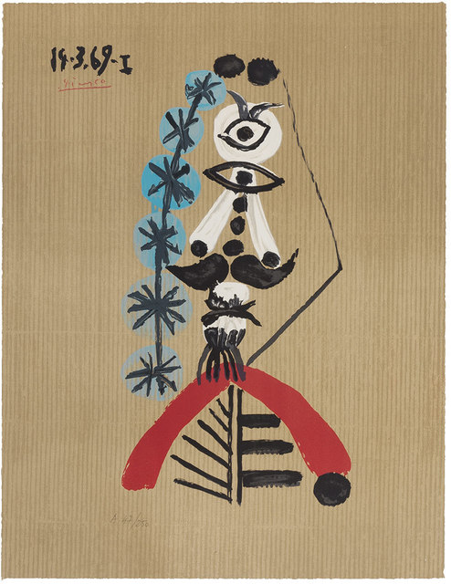 Pablo Picasso, ‘Imaginary Portrait’, 1969, Print, Color offset lithograph, Doyle