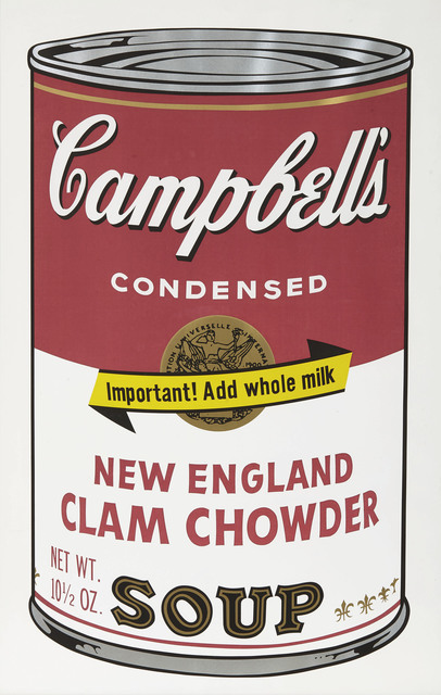 Andy Warhol, ‘New England Clam Chowder, from Campbell's Soup II’, 1969, Christie's