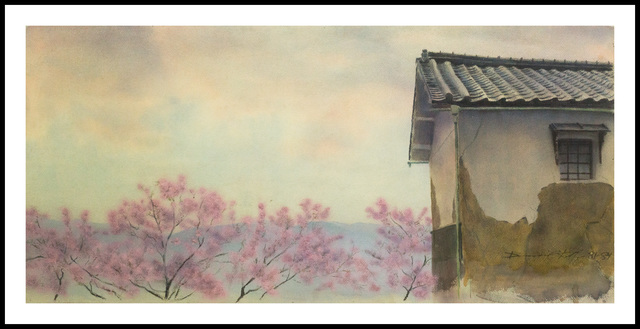 Daniel Kelly, ‘Kura and Cherry Trees’, 1981-1984, Painting, Painting, Verne Collection, Inc.