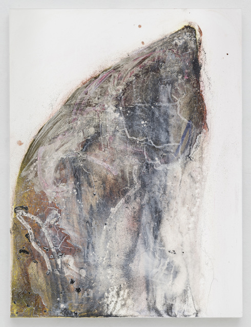 Suzanne McClelland, ‘Mute A’, 2019, Painting, Dry pigment, archival glitter, polymer on canvas, Marianne Boesky Gallery
