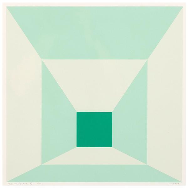 Josef Albers, ‘Mitered Squares (Miami Green)’, 1976, Caviar20