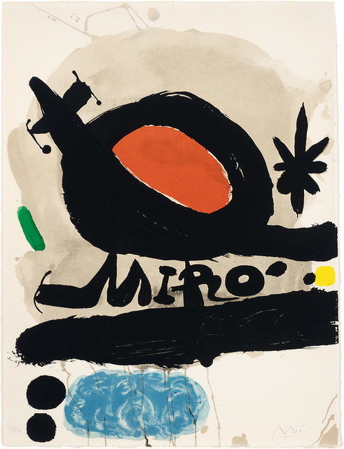 Joan Miró, ‘Exhibition L'Oiseau Solaire, L'Oiseau Lunaire, Etincelles (M. 506)’, 1967, Doyle