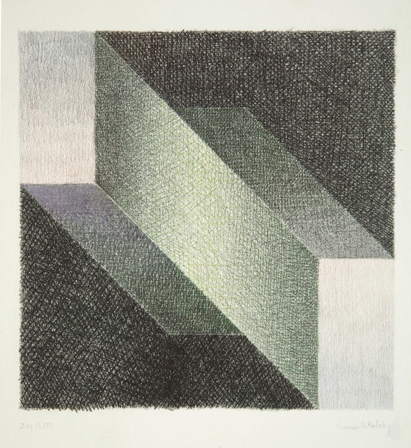 Samia Halaby, ‘Near or Far’, 1971, Ayyam Gallery