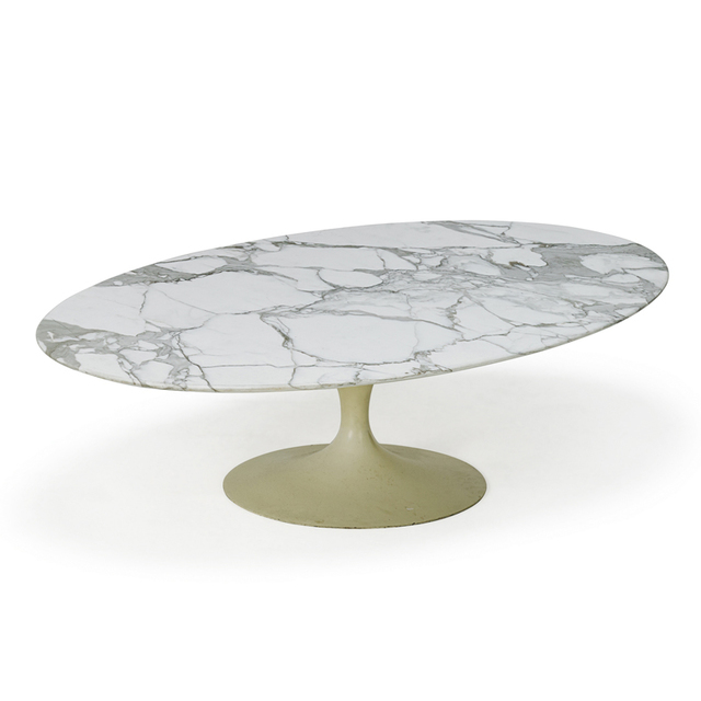 Eero Saarinen, ‘Oval Top Tulip Coffee Table, New York’, 1970s, Rago/Wright
