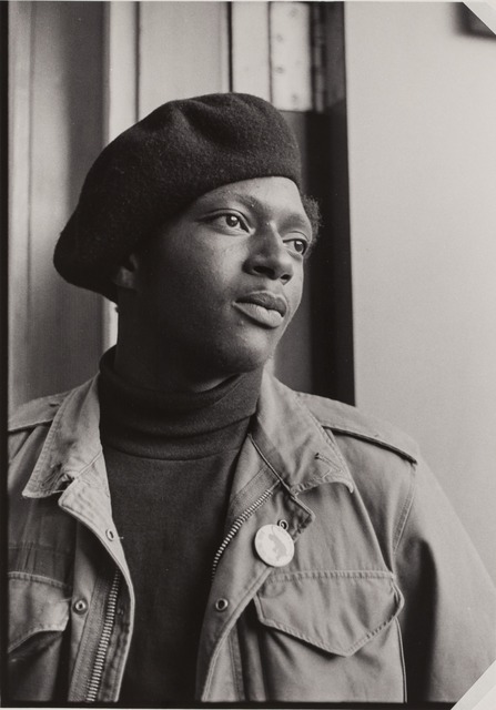 Ruth-Marion Baruch, ‘Black Panther in doorway of Manzanita Center, Marin City, CA’, 1968, Norton Museum of Art