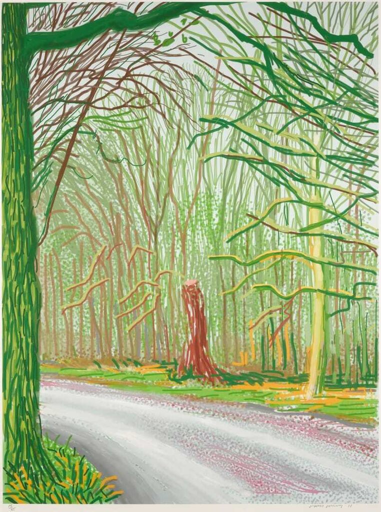 David Hockney - The Arrival of Spring in Woldgate, East Yorkshire in 2011 (twenty eleven) - 18 January