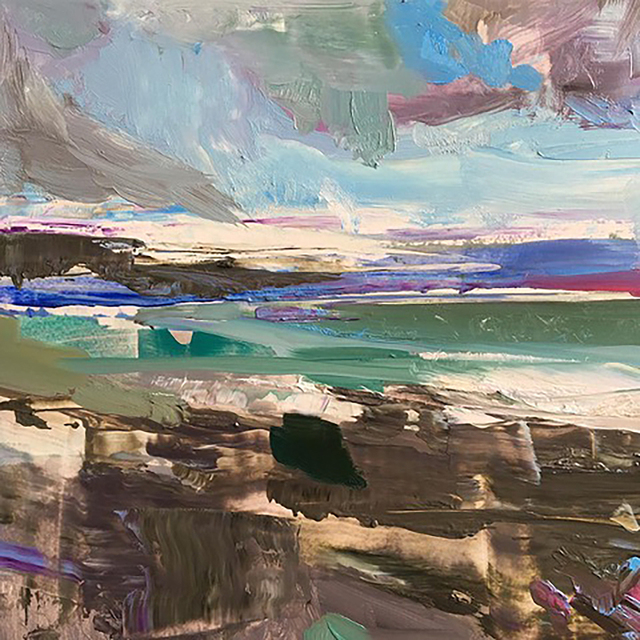 Edwige Fouvry, ‘Plages en Irelande’, 2019, Painting, Oil on panel, Dolby Chadwick Gallery