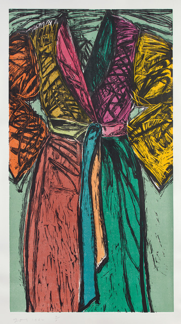 Jim Dine | Fourteen Color Woodcut Bathrobe (1982) | Artsy