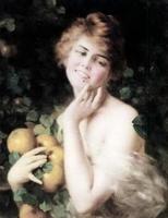 Lady with oranges