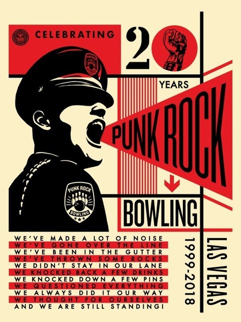 Shepard Fairey, ‘Punk Rock Bowling’, 2018, AYNAC Gallery