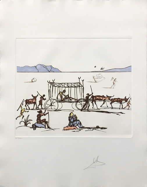 Salvador Dalí, ‘JUDGEMENT’, 1981, Print, ETCHING & AQUATINT IN COLORS, Gallery Art