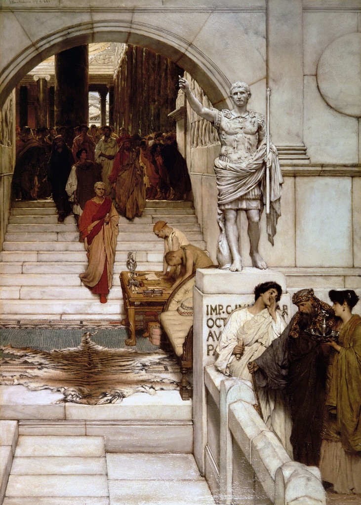 Image result for Alma Tadema Audience at Agrippa’s, opus CLXI,