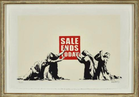 Banksy, ‘Sale Ends’, 2006, Print, Screenprint in color on woven paper, Nine Way Fine Art