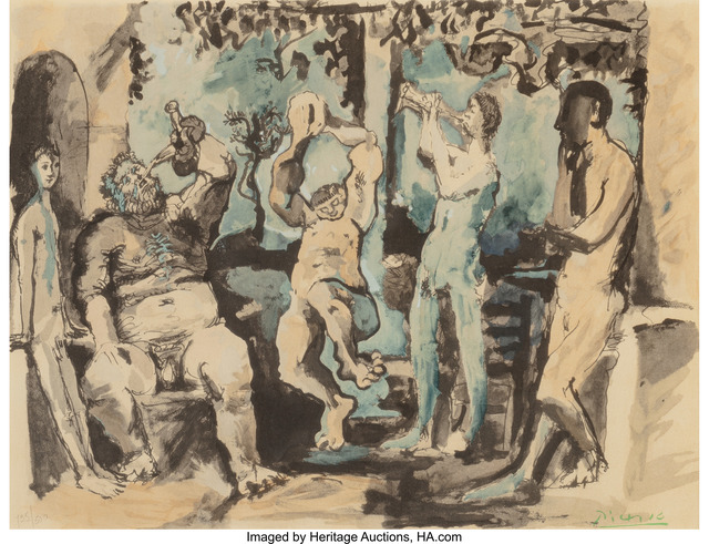 Pablo Picasso, ‘Bacchanale, from La Flute Double’, 1967, Heritage Auctions