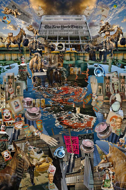 Gwen Adler, ‘NY Time Headquarters with Swamp Things’, 2017, FREMIN GALLERY