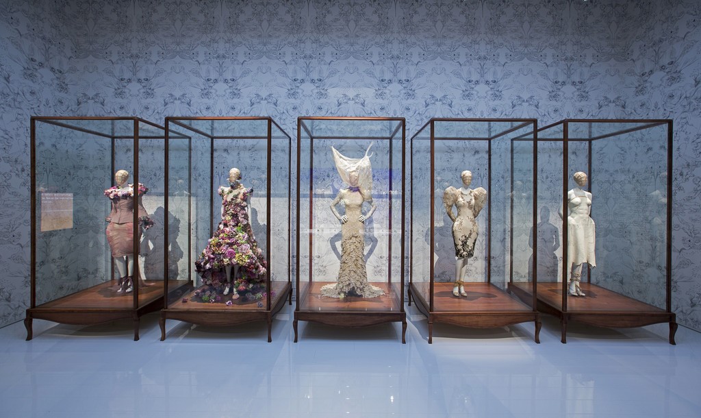 Installation view of 'Romantic Naturalism' gallery. Alexander McQueen: Savage Beauty, at the Victoria and Albert Museum, London, 2015
Installation view of 'Romantic Naturalism' gallery. Alexander McQueen: Savage Beauty, at the Victoria and Albert Museum, London, 2015