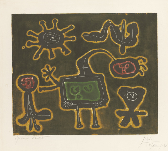 Joan Miró, ‘Série I: one plate’, 1952-53, Christie's