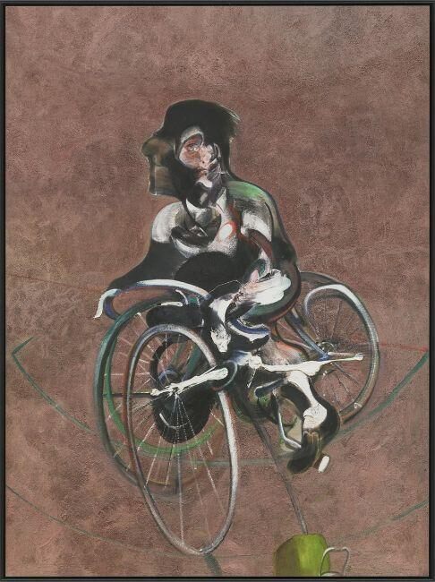 Francis Bacon - ”Portrait of George Dyer Riding a Bicycle 1966” (Small)