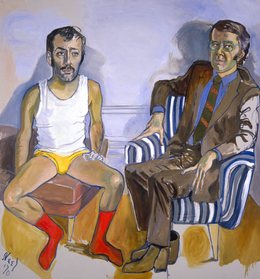 Alice Neel, ‘David Bourdon and Gregory Battcock’, 1970, Blanton Museum of Art