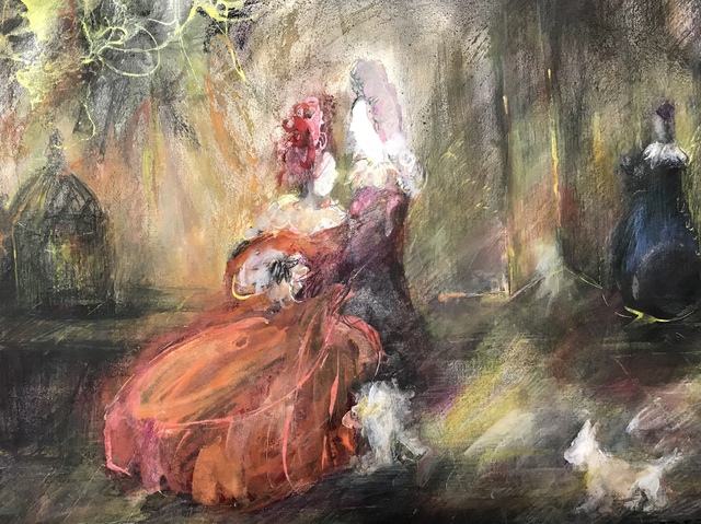 Manuela Holban, ‘"Fetes Galantes: Genre Scene"’, 2017, Adah Rose Gallery