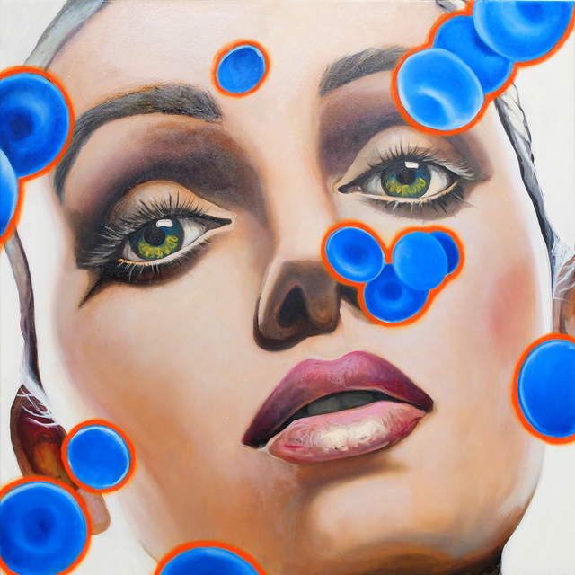 Manzur Kargar, ‘Blue Blood Cells 4’, Isabella Garrucho Fine Art