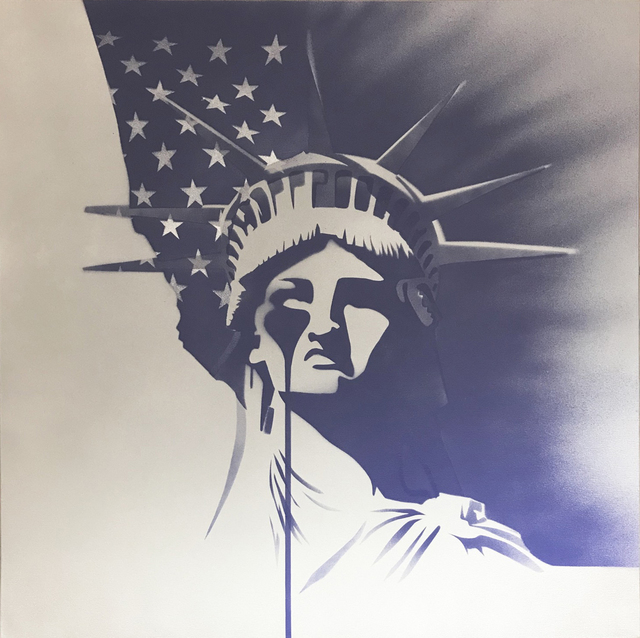 Pure Evil, ‘True Blue-Amerika’, 2019, Corey Helford Gallery