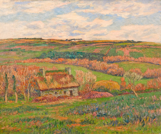 Henry Moret, ‘Paysage à la Chaumière Bretonne’, ca. 1910, Painting, Oil on canvas, Taylor | Graham
