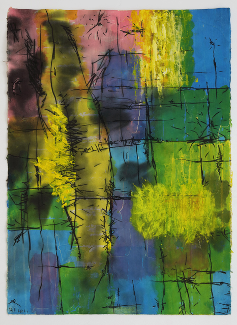 Hori Kosai, ‘Touching so close and having an openness - Bright flavor’, 2021, Drawing, Collage or other Work on Paper, Japanese ink, dermatograph, acrylic, Japanese paper, Mizuma Art Gallery