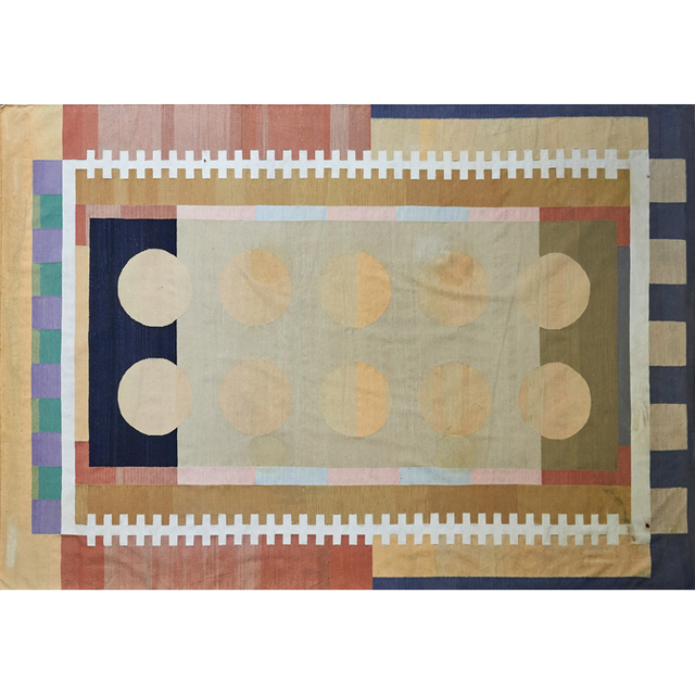 Pace Modern Three Room Size Flat Weave Wool Rugs In Abstract