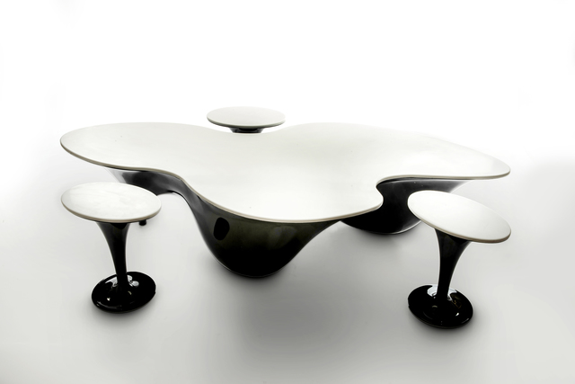 Samuel Pawlak, ‘Pangaea’, 2019, Design/Decorative Art, Fiberglass and corian (black and pearl gray), Wexler Gallery