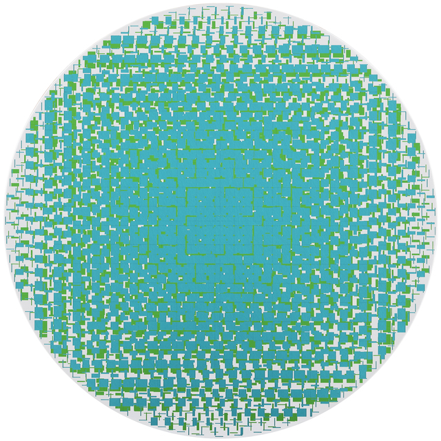 Matti Kujasalo, ‘Turquoise-Green’, 2018, Painting, Acrylique sur toile, Galerie Denise René