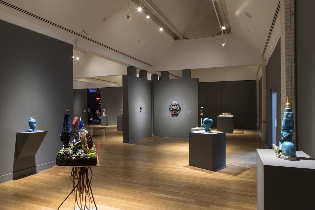 Small Works, Tall Tales. Installation view at the Virginia Museum of Contemporary Art. Photograph by Glen McClure Small Works, Tall Tales. Installation view at the Virginia Museum of Contemporary Art. Photograph by Glen McClure