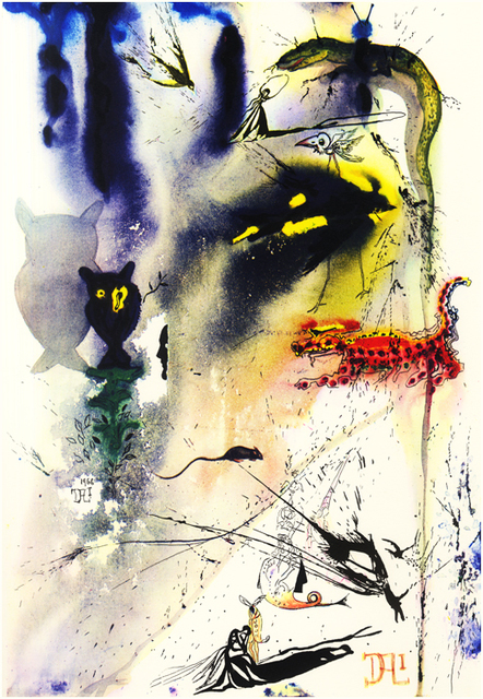 Salvador Dalí, ‘A caucus Race and a long Tale’, 1969, Drawing, Collage or other Work on Paper, Heliogravure, Dali Paris