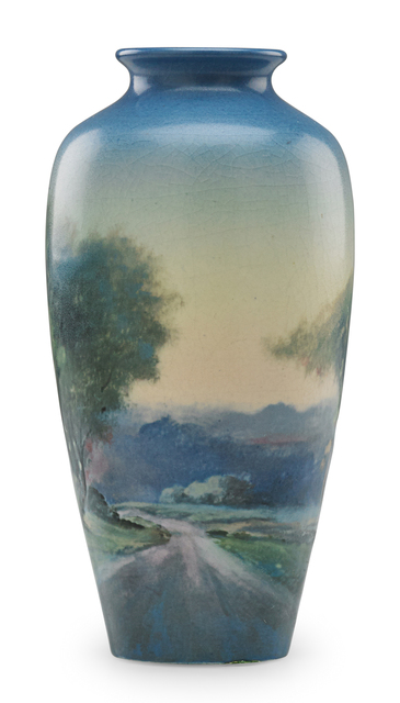 Fred Rothenbusch Rookwood Pottery Small Scenic Vellum Vase