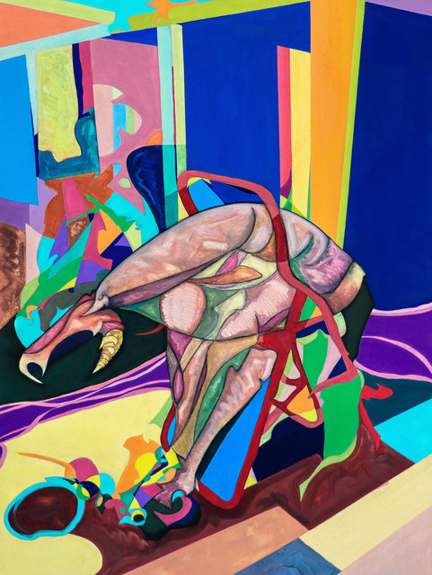 Lee Kay-Barry, ‘Beyond the Door’, 2019, Painting, Oil and charcoal on canvas, Eclectic Gallery