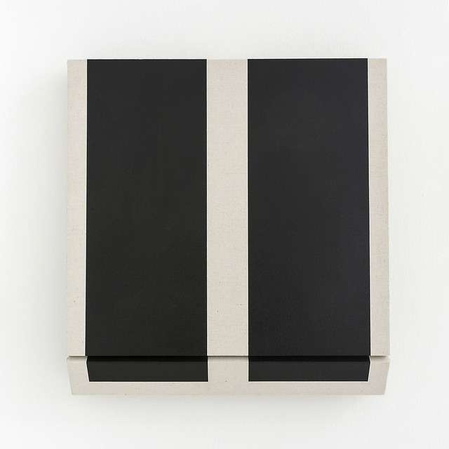 Robert William Moreland, ‘Untitled Twelve’, 2016, Painting, Paint and drop cloth on wood with tacks and leather hinges, The Hole
