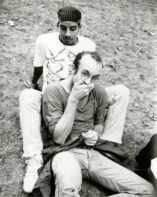 Andy Warhol, ‘Keith Haring & Juan Dubose in Park’, 1983, Gagosian