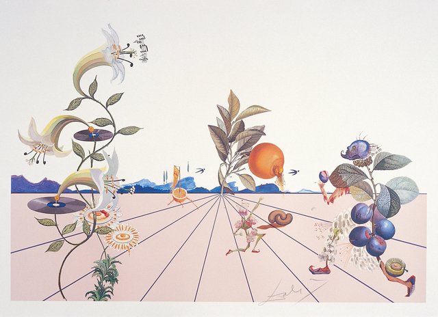 Salvador Dalí, ‘Flordali I’, 1981, Drawing, Collage or other Work on Paper, Coloured lithograph after an original collage, Dali Paris