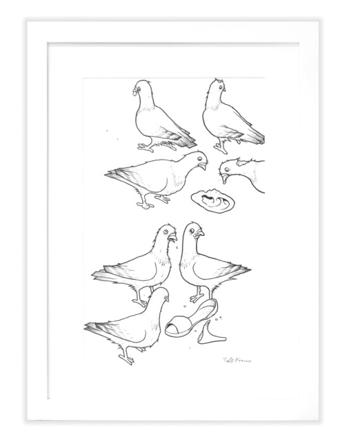 Todd Francis, ‘PFANNER PIGEONS LINE ART W/ HIGH HEEL’, Subliminal Projects