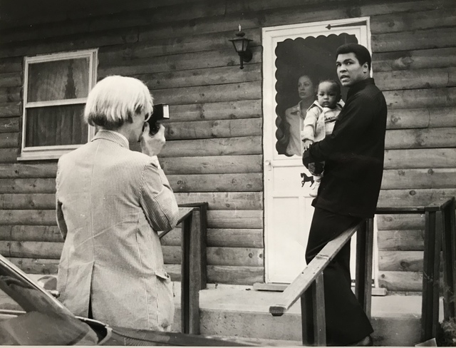 Andy Warhol, ‘Andy Warhol with Muhammad Ali 1977’, 1977, Photography, Silver gelatin print, MultiplesInc Projects